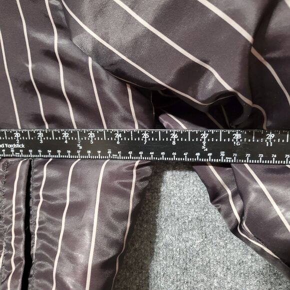 Vintage Y2K Avirex 75 Satin Bomber Jacket Mens Large Striped Grunge Streetwear - Picture 7 of 12